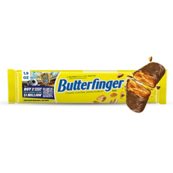 Butterfinger Crispety, Crunchety Peanut Buttery Candy Chocolate Candy Bar