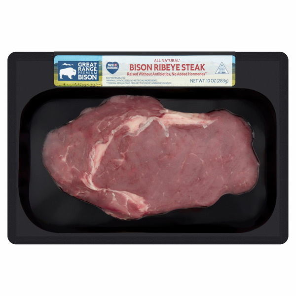 Great Range Bison Steaks, Ribeye, Bison