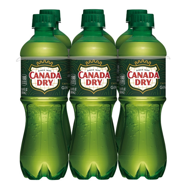 Canada Dry Ginger Ale Soda, .5 L bottles, 6 pack Same-Day Delivery
