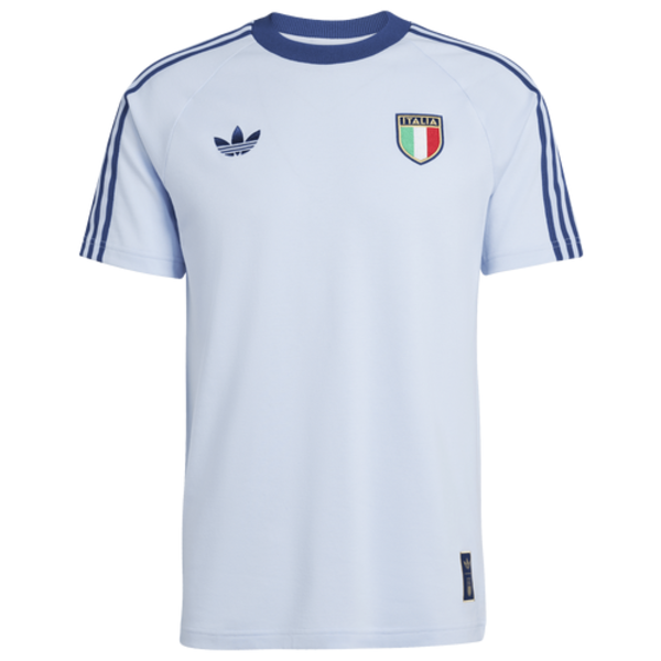 adidas Men's Italy 3S OG T-Shirt, S - Blue