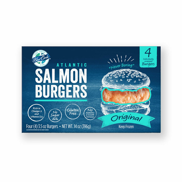 Blue Circle Original Salmon Burger Same-Day Delivery | Food Bazaar