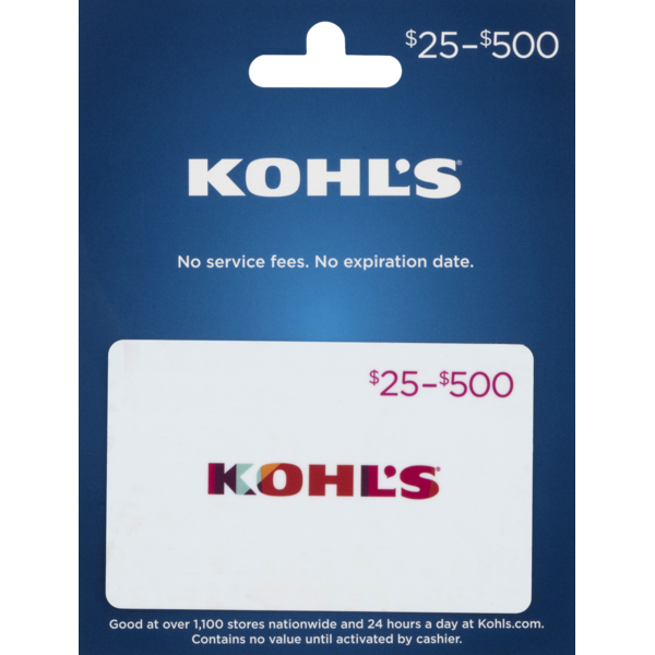 Kohl S Gift Card 25 500 Card 1 Ct From Safeway Instacart