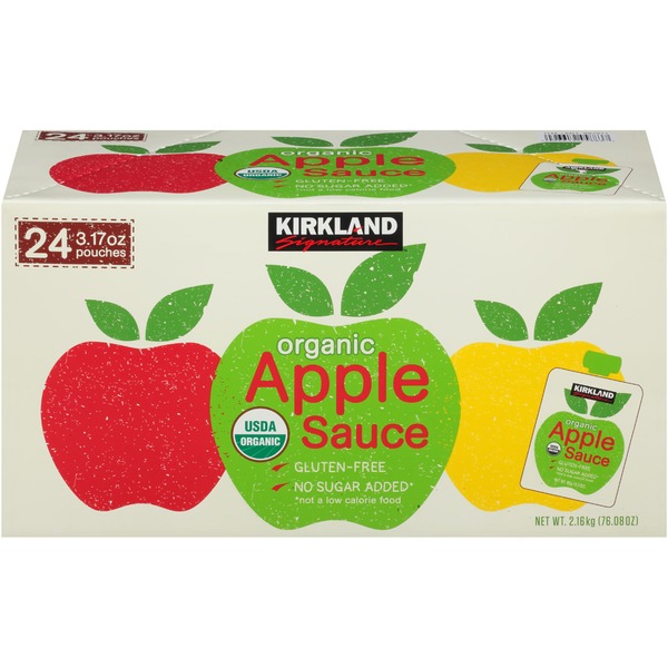 Kirkland Signature Signature Organic Apple Sauce (3.17 oz) Instacart