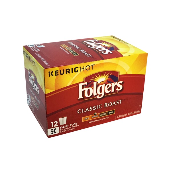 Folgers Coffee K Cups Classic Roast - 12 CT