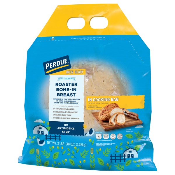 Perdue Oven Ready Whole Seasoned Roaster BoneIn Breast (3 lb) Instacart