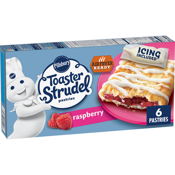 Pillsbury Raspberry Toaster Strudel Frozen Pastries