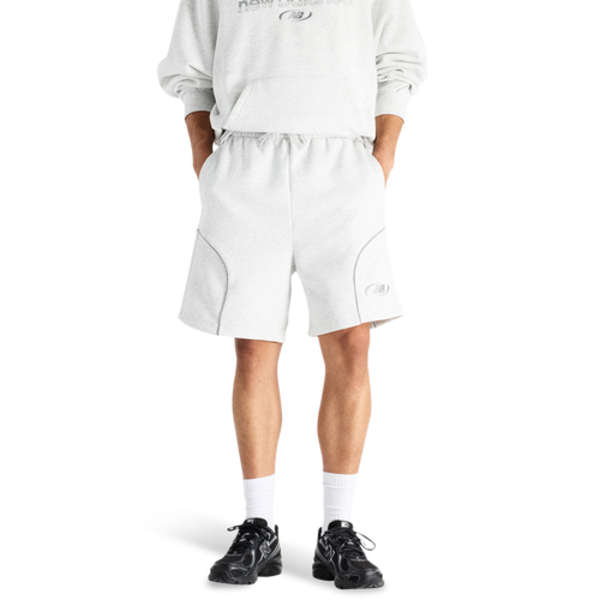 New Balance Men's NB Trackside Fleece Short, XXL - Gray