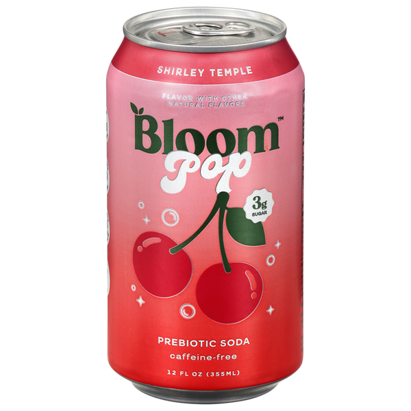 Bloom Pop Shirley Temple Prebiotic Soda