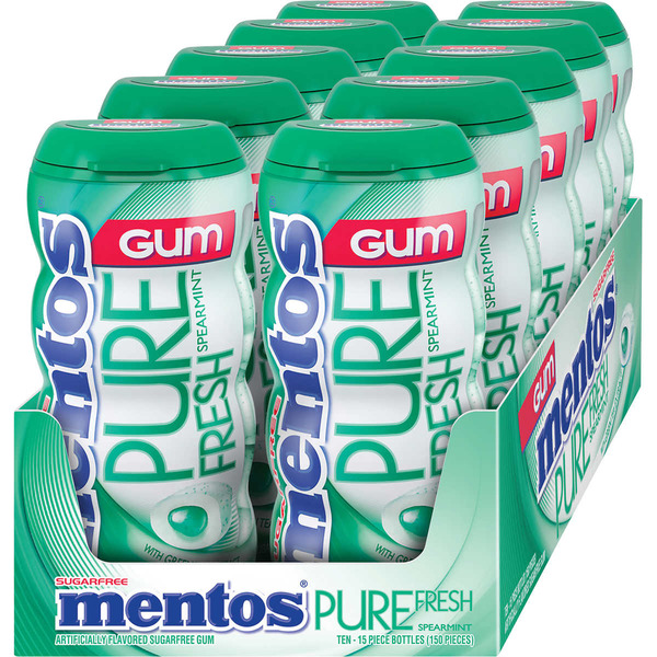 Mentos - Pure Spearmint Gum - 10/1 oz