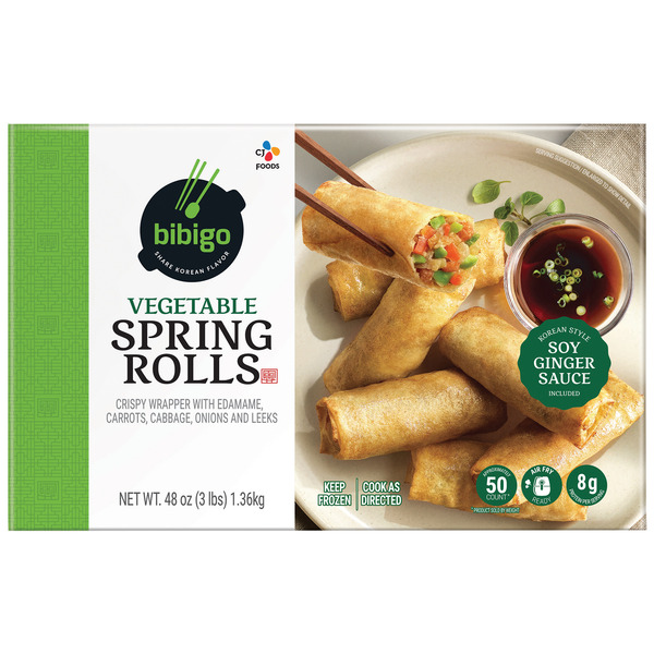 Bibigo Vegetable Spring Rolls, 50 ct