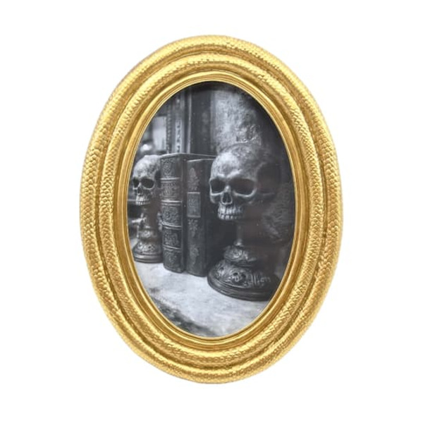 Ashland Snake Print Oval Tabletop Frame, 4 x 6 in - Gold