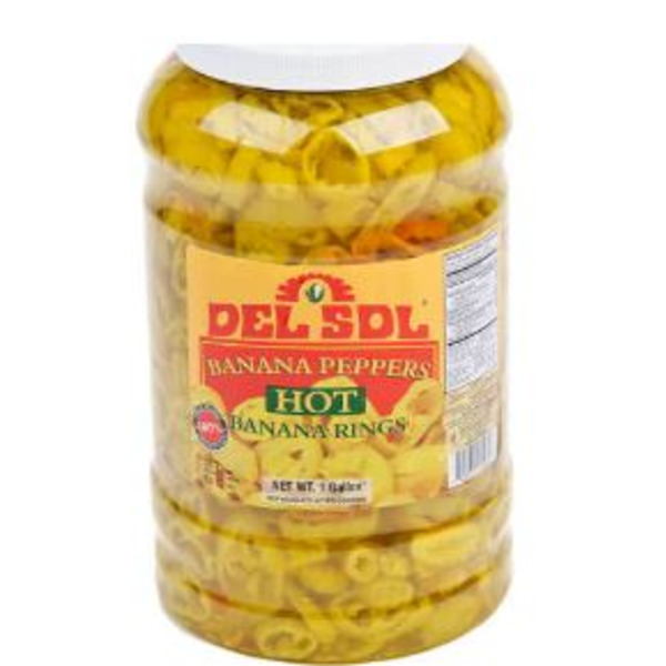 Del Sol - Hot Banana Pepper Rings - gallon