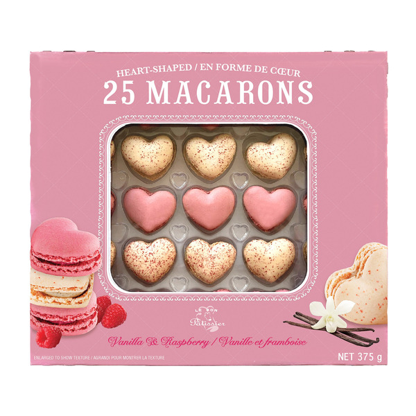 Le Chic Patissier Heart-Shaped Macarons 25 x 375 g
