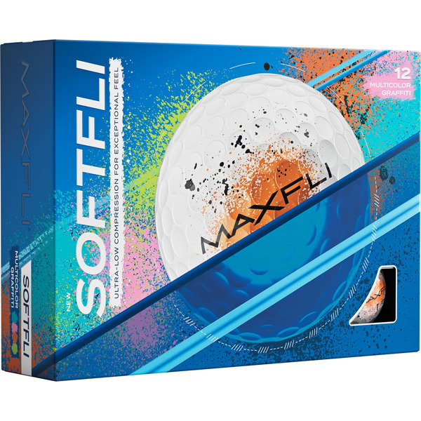 Maxfli SoftFli Graffiti Golf Balls - Multi