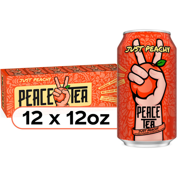 Peace Tea Just Peachy Iced Tea Cans Same-Day Delivery or Pickup