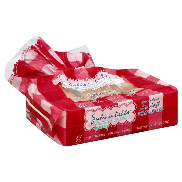Julias Table White Rolls, Soft (6 each) Instacart