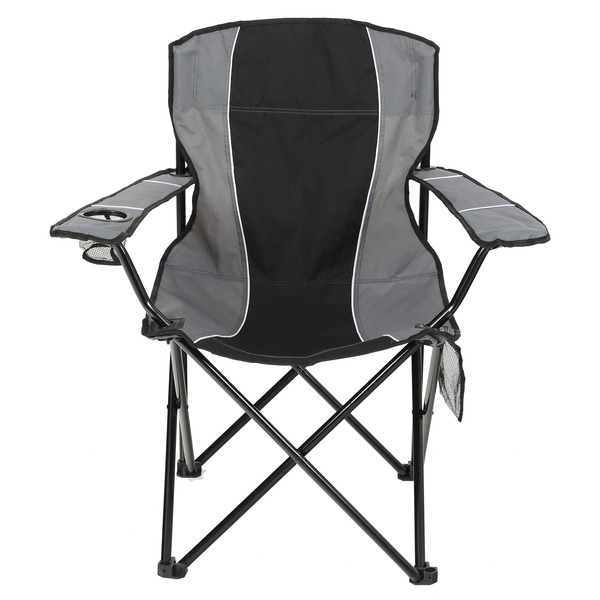 Style Selections Polyester Black/grey Folding Camping chair Carrying Strap/Handle Included