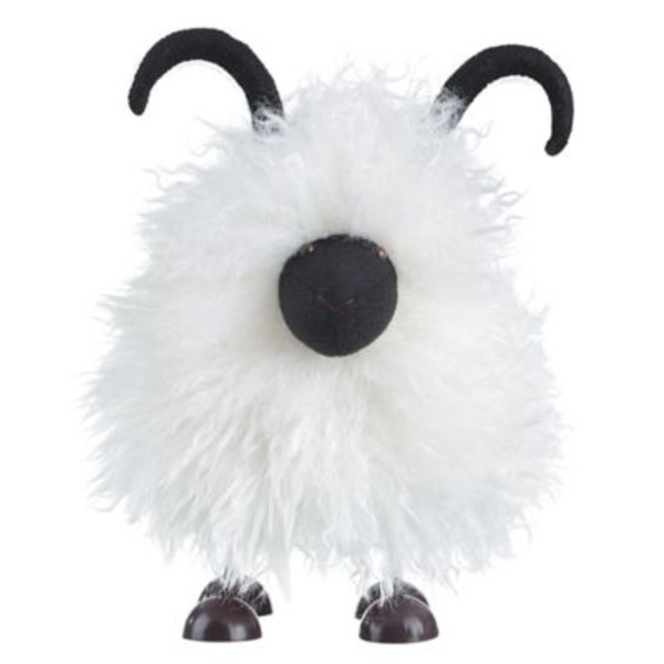 Red Shed Tabletop Fluffy Mountain Goat Figurine, 8 in.