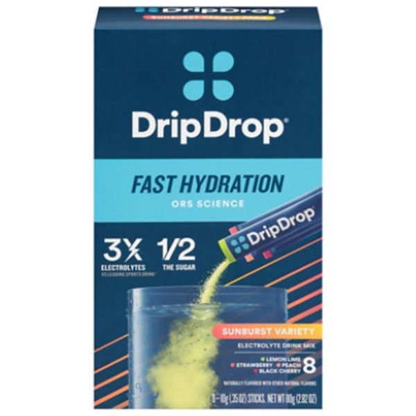 DripDrop Fast Hydration Sunburst Variety Electrolyte Drink Mix