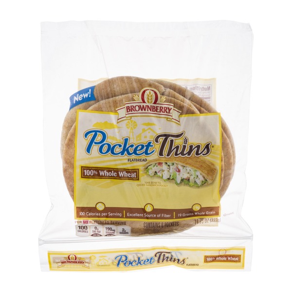 calories in whole wheat pita pocket