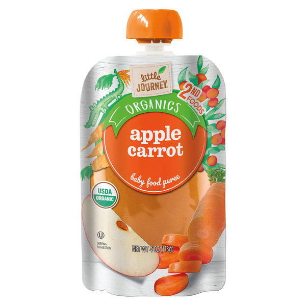 Little Journey Apple Carrot Baby Food Puree