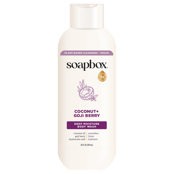Soapbox Deep Moisture Body Wash, Coconut + Goji Berry Same-Day