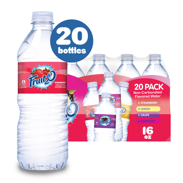 Fruit 2 O Flavored Water Variety Pack, 20 Count, 16 FL OZ Bottles