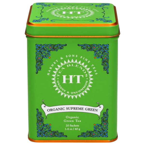 Harney & Sons Organic Supreme Green Tea 20 Ct Tin Same-Day