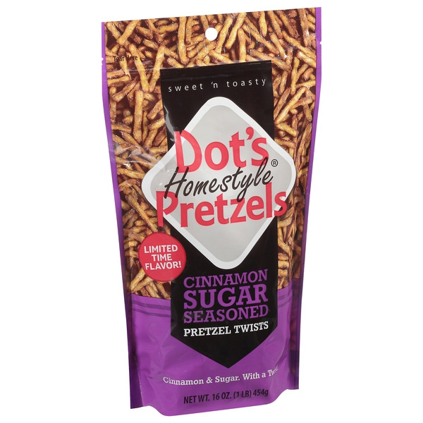 Dot's Homestyle Pretzels Pretzel Twists, Cinnamon Sugar Seasoned