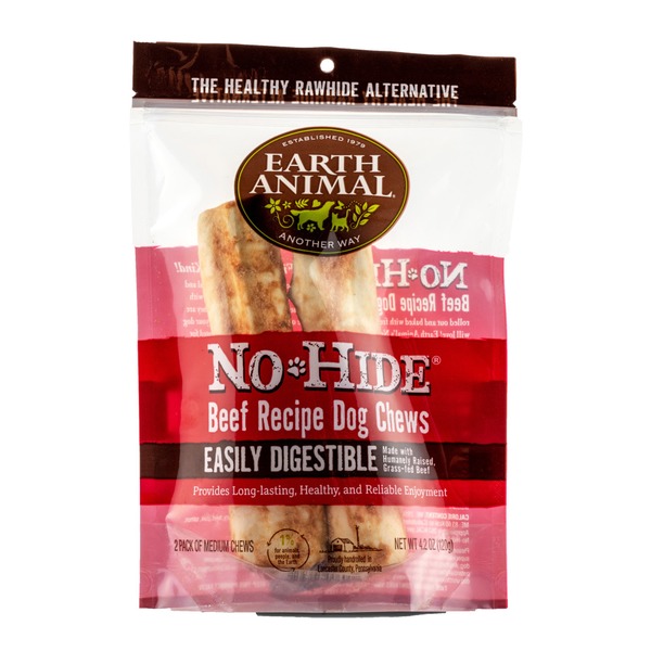 Earth Animal No-Hide Beef Recipe Dog Chews Medium
