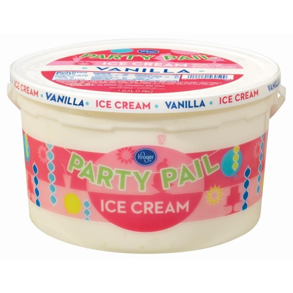 Kroger Party Pail Ice Cream, Vanilla (120 fl oz) from Kroger Instacart