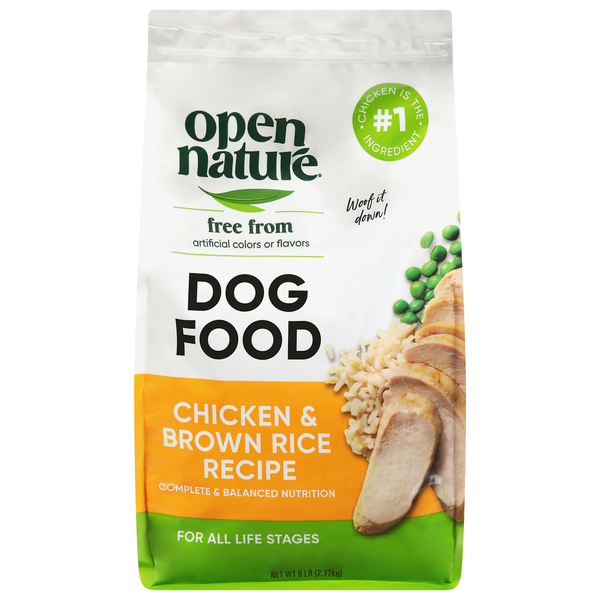 Open Nature Dog Food, Chicken & Brown Rice Recipe