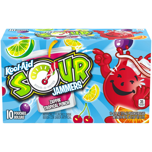 Kool-Aid Jammers Zappin' Tropical Punch Artificially Flavored Soft