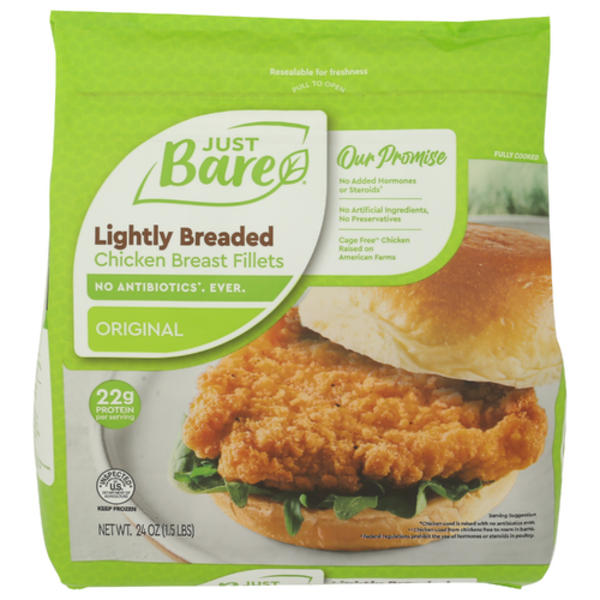 Just Bare Original Lightly Breaded Chicken Breast Fillets
