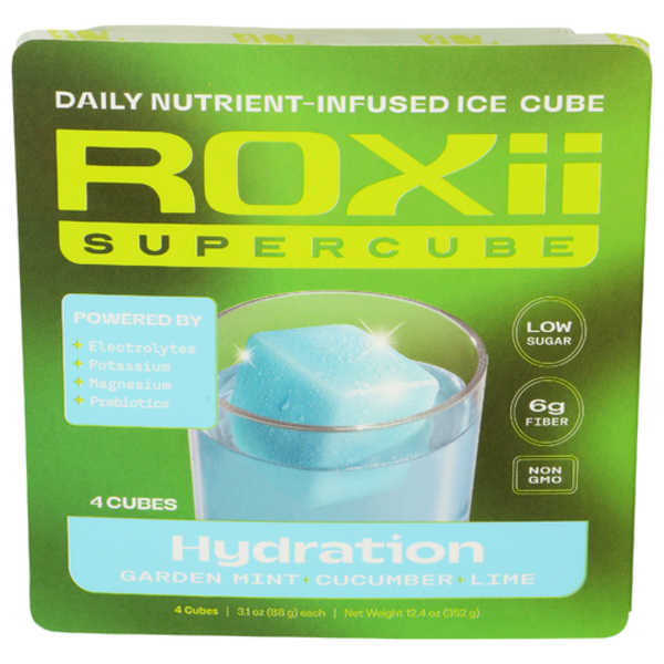 Roxii Garden Mint Cucumber Lime Hydration Supercube 4 Pack
