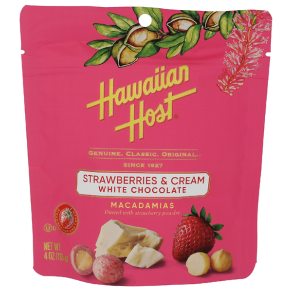 Hawaiian Host Strawberries & Cream White Chocolate Macadamias Same