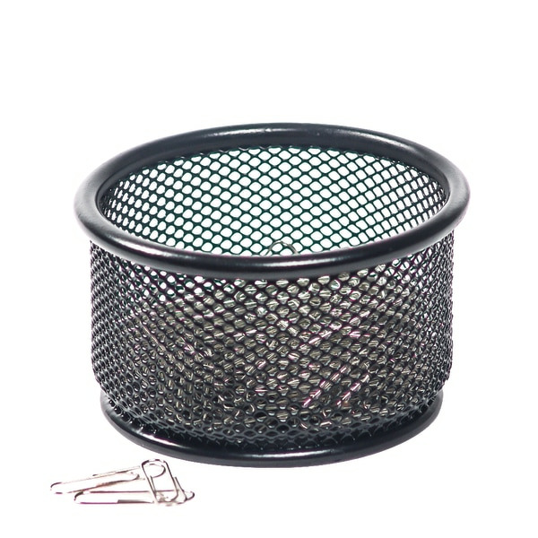 Brenton Studio Mesh Paper Clip Holder - Black