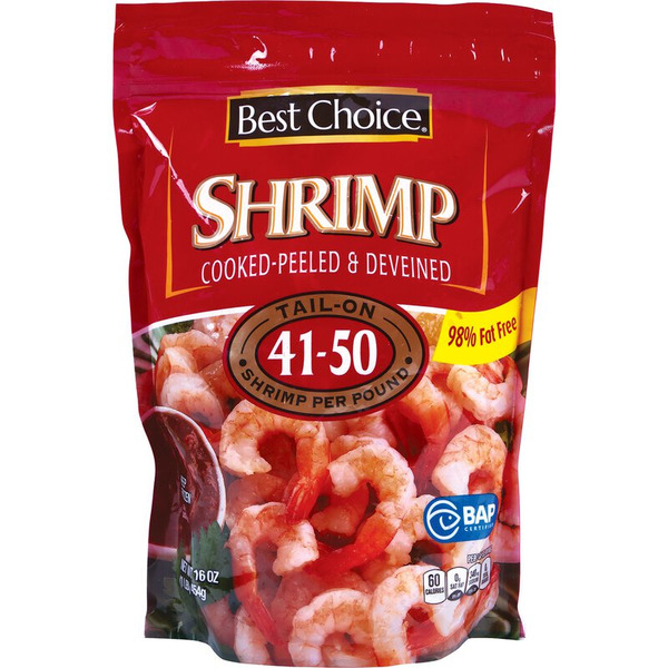 Best Choice 41/50 Count Cooked Peeled Deveined Shrimp Same-Day
