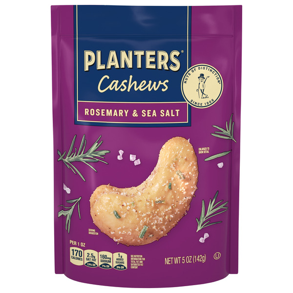 Planters Cashew Rosemary & Sea Salt 5oz. Bag, 5 OZ