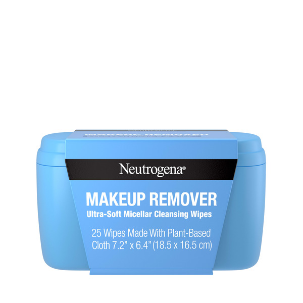 Neutrogena Makeup Remover Soft Micellar Cleansing Wipes, 25 Ct with Case - 25 ct