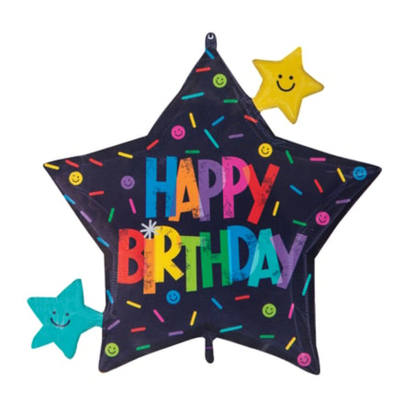 Anagram Inflated Happy Birthday Star Balloon