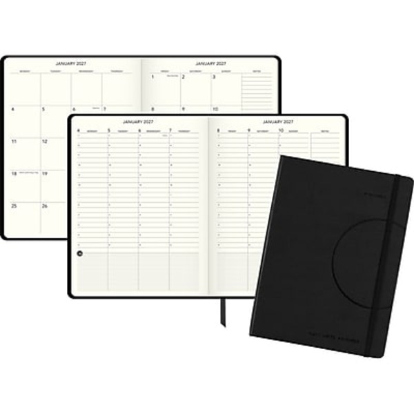 AT-A-GLANCE Plan. Write. Remember. 2027 Weekly & Monthly Appointment Book Planner, Casebound, Large, 7.5 x 10 in - Black