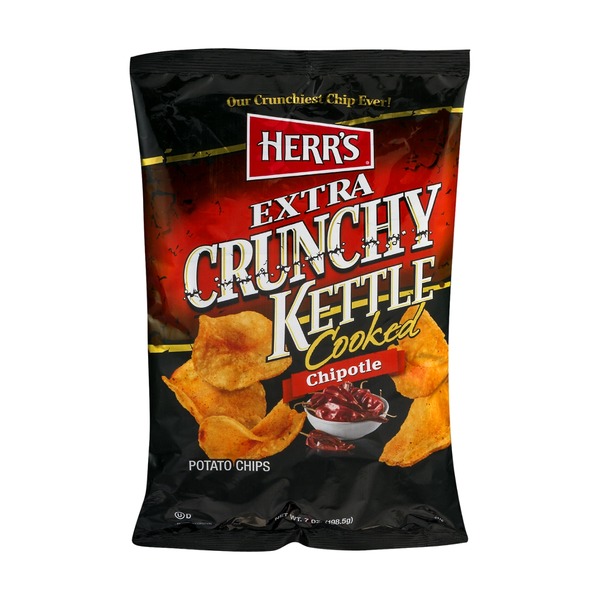 Herr's Extra Crunchy Kettle Cooked Potato Chips Chipotle (7 oz) Instacart