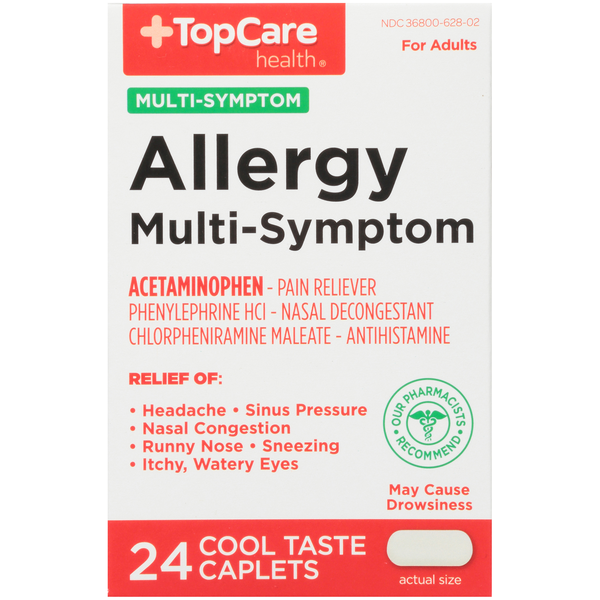 Top Care Allergy MultiSymptom Acetaminophen Pain Reliever