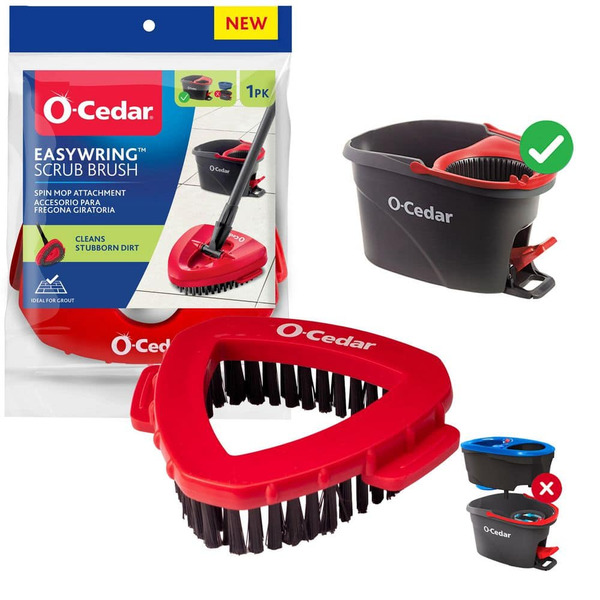 O-cedar Easywring Spin Mop Scrub Brush Attachment (1-pack)