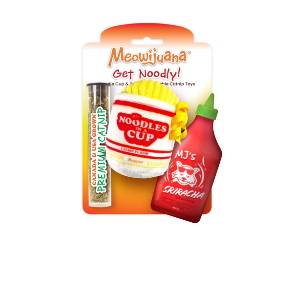 Meowijuana Get Noodly Noodles & Sriracha Catnip Toy