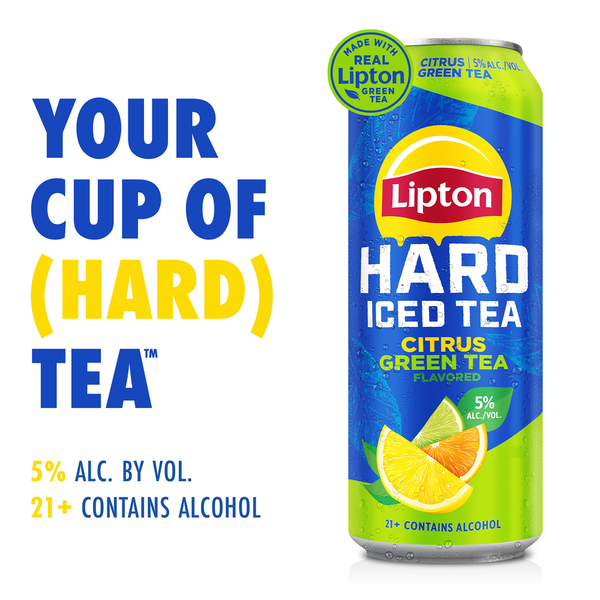 Lipton Hard Iced Tea Green Tea 24 fl oz Can Same-Day Delivery or