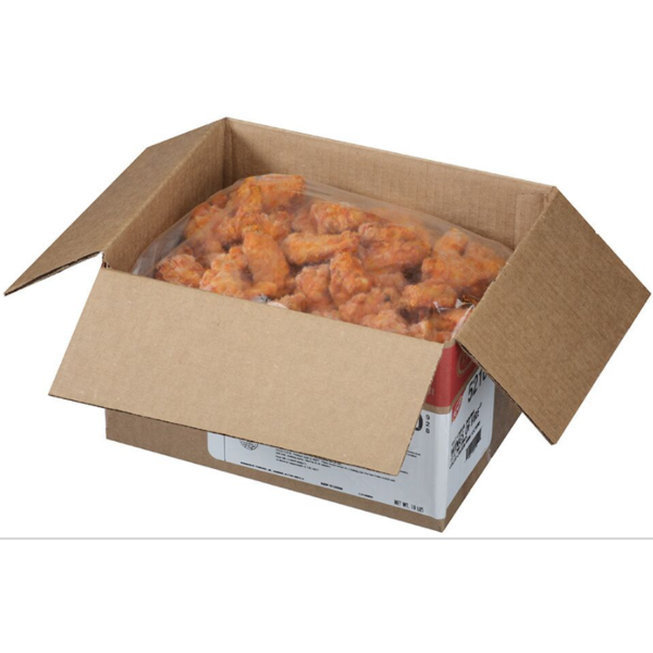 Frozen Tyson #5210 - Fully Cooked Wings of Fire Glazed Chicken Wings, 1st & 2nd Joints - 10 lbs, 130-170 ct