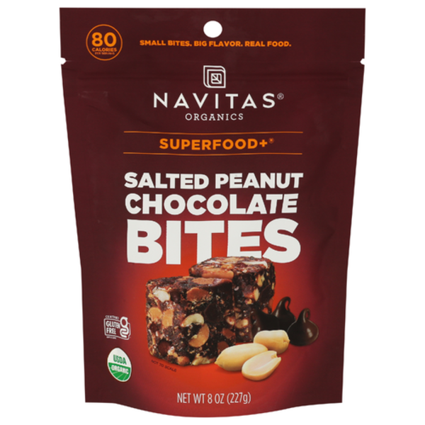 Navitas Organics Organic Salted Peanut Chocolate Superfood+ Bites