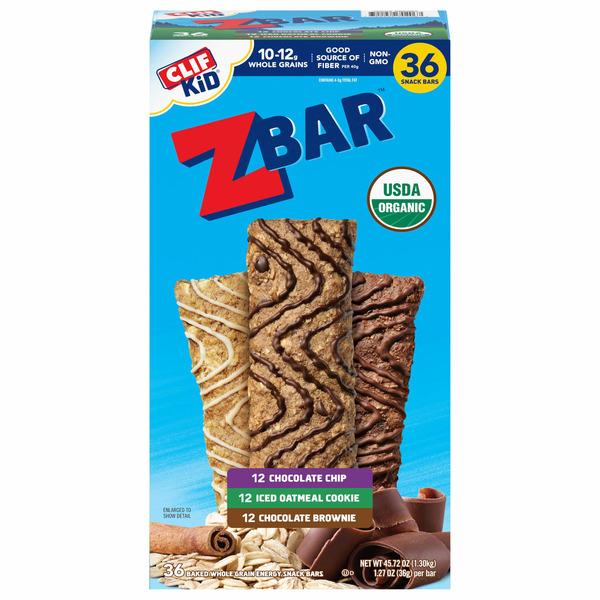 Clif Kid Organic Zbar Variety, 36 x 1.27 oz